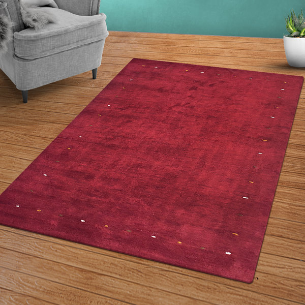 Foundry Select Azim Handmade Red Rug Wayfair
